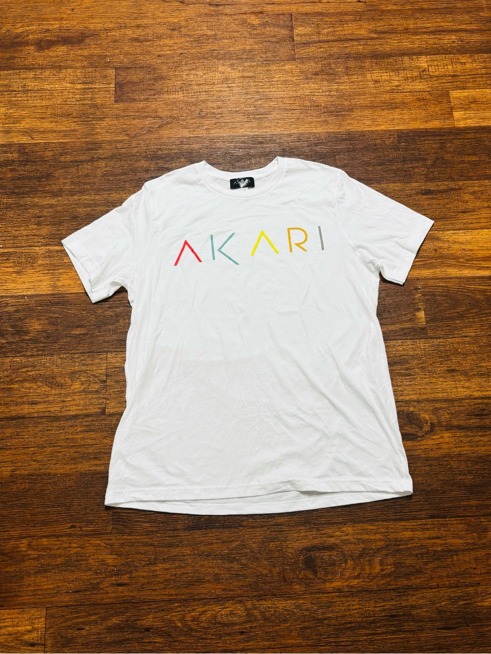 White Short Sleeve Logo Tee 100% cotton